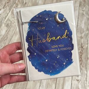 TO MY HUSBAND Valentine’s Day Card Love you Infinitely Papersong Brand New NWT